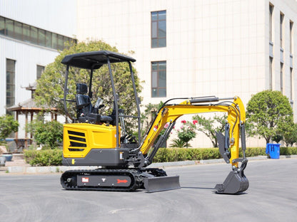 Brand NEW MINI Excavator DIESEL Engine 1.8T in Red and Yellow Color