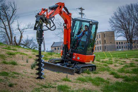800 * 200 spiral drill for small excavators, including driver and hydraulic pipe