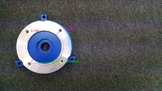 Flange shaft 19mm, B14 GMYL-80