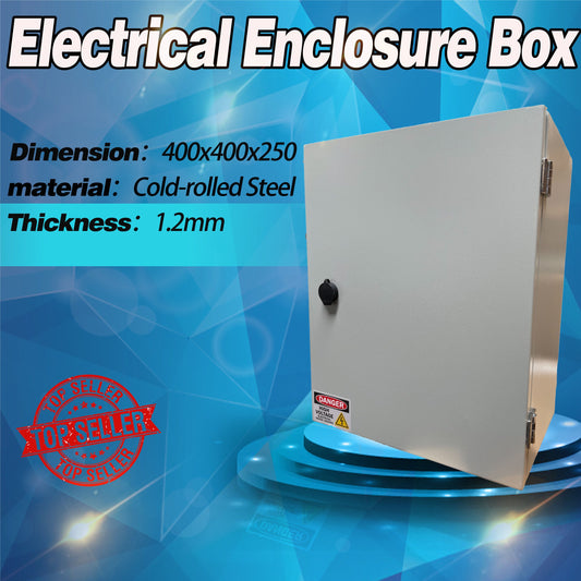 1.2mm Carbon Steel Electrical 400 x 400 x 250 mm Enclosure Box IP66 Wall Mount