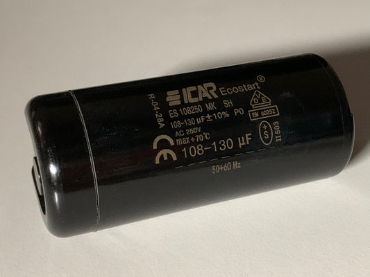 ICAR quality starting capacitor 250VAC 108UF to 130uf Motor Fan 50/60Hz