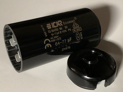 ICAR quality starting capacitor 250VAC 64 to 77uf Motor Capacitor 50/60Hz