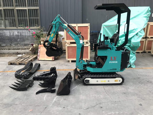Brand NEW MINI Excavator DIESEL Engine 1T in Red and Green Color