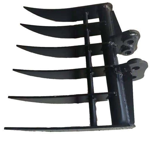 Small excavator, garden ploughing grass rake, one machine for multiple purposes