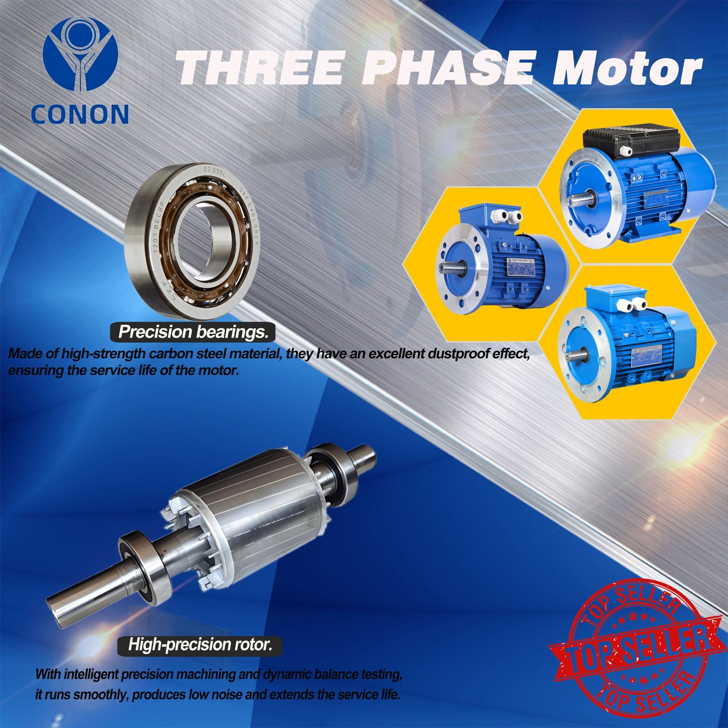 75kw/100HP 2800rpm Electric motor three phase Frame 250 compressor