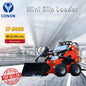 The 480 Mini Skid Steer Loader 23.5 hp is equipped with a Runtone gasoline engin