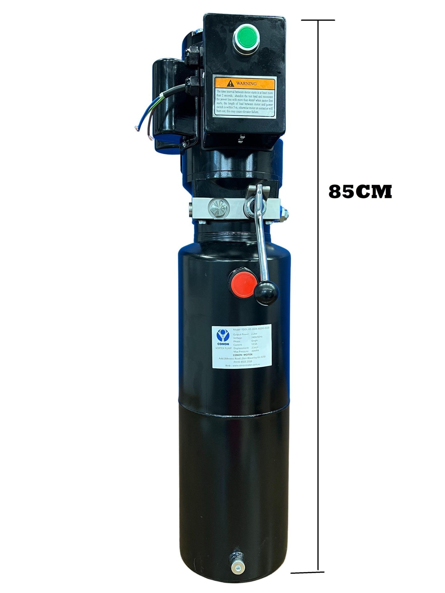 Single 12L Hydraulic Power Unit Auto Lifts cast iron Pump Vehicle Car Hoist Hori