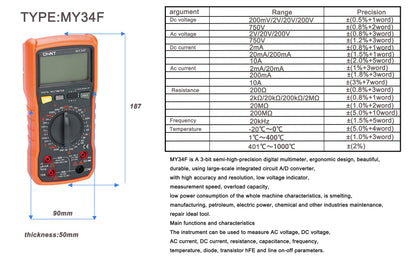 Chint MY34F high precision and high resolution digital multimeter