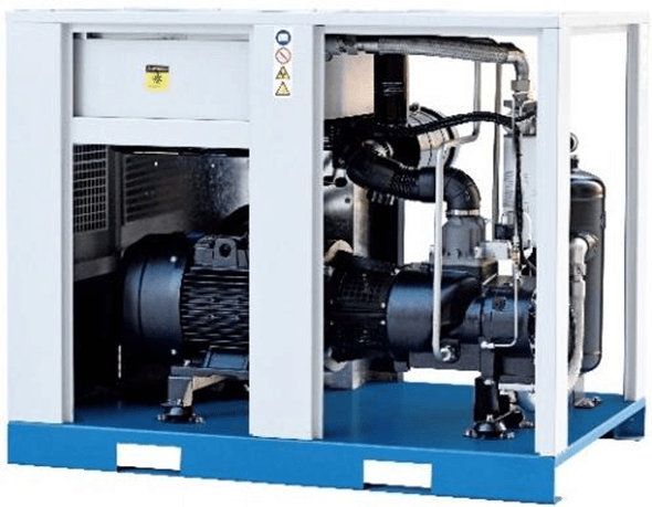 SCREW AIR COMPRESSOR 15KW 80CFM Integrated AIO PM VFD 2400L/MIN DRYER 500L TANK