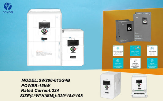 Motor Driver Frequency Inverter Electric VFD 15kW Single 240v to 415V