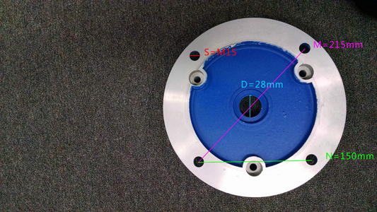 Flange shaft 28mm, B5 GMYL-100