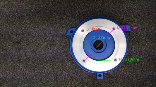 Flange shaft 38mm, B14 GMYL-132