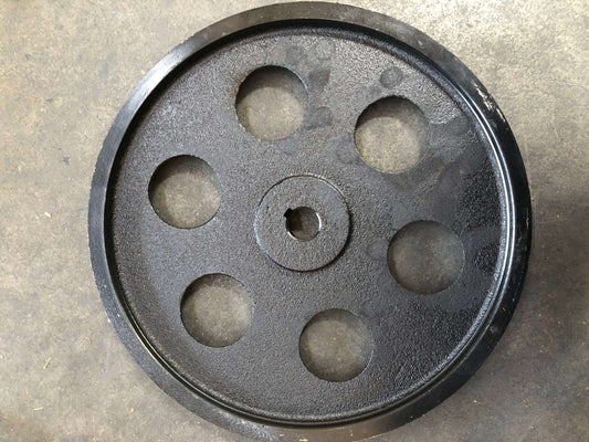 Pulley 350mm shaft size 25mm 1" Double Groove V section A Belt Drive flywheel