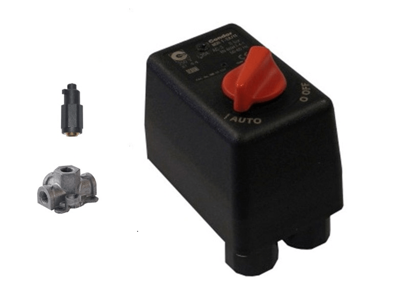 Condor MDR 1/11 EV1S Compressor Pressure switch Four outlets unloader valve