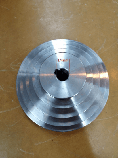 STEP PULLEY 5 LAYERS shaft 14mm lathe use