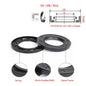 Skeleton Oil Seal Ring ID 12-62mm Rubber Rotary Shaft Double Lip Ring